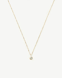 Solid Gold Birthstone Pendant Necklace | 14k Solid Gold Necklaces Missoma 