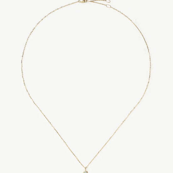 Solid Gold Birthstone Pendant Necklace | 14k Solid Gold Necklaces Missoma 