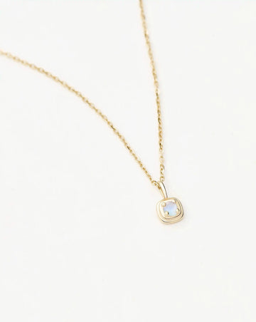 Solid Gold Birthstone Pendant Necklace | 14k Solid Gold Necklaces Missoma 