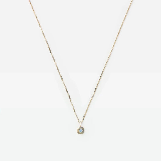 Solid Gold Birthstone Pendant Necklace | 14k Solid Gold Necklaces Missoma 