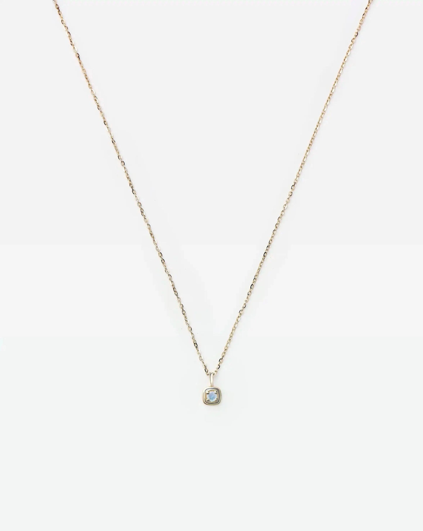 Solid Gold Birthstone Pendant Necklace | 14k Solid Gold Necklaces Missoma 
