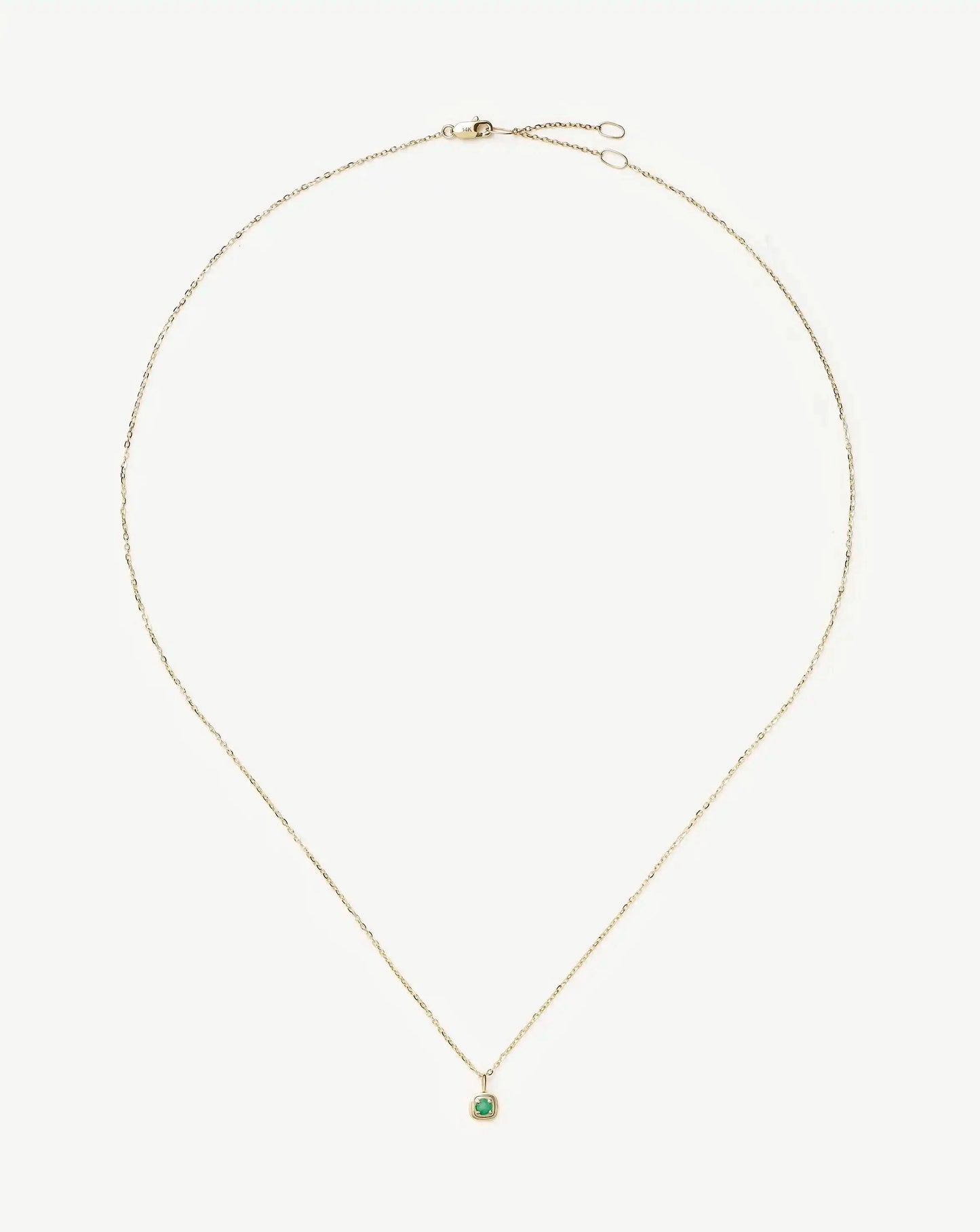 Solid Gold Birthstone Pendant Necklace | 14k Solid Gold Necklaces Missoma 