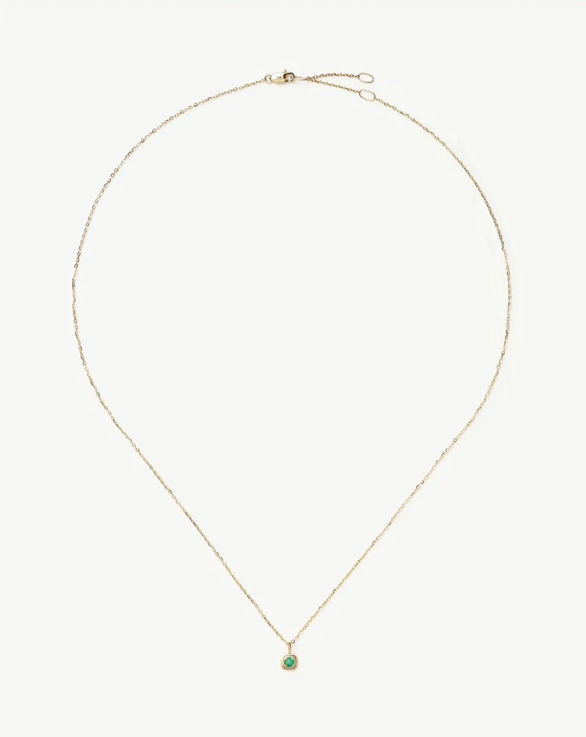 Solid Gold Birthstone Pendant Necklace | 14k Solid Gold Necklaces Missoma 