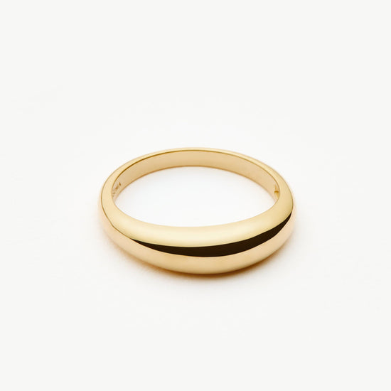 Solid Gold Classic Dome Ring | 9k Yellow Gold Rings Missoma 