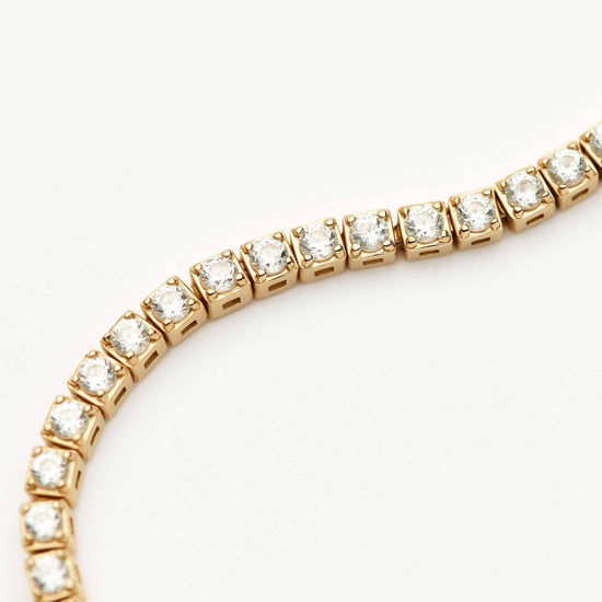 Solid Gold Diamond Tennis Bracelet | 14k Solid Gold Lab Grown Diamonds Bracelets Missoma 