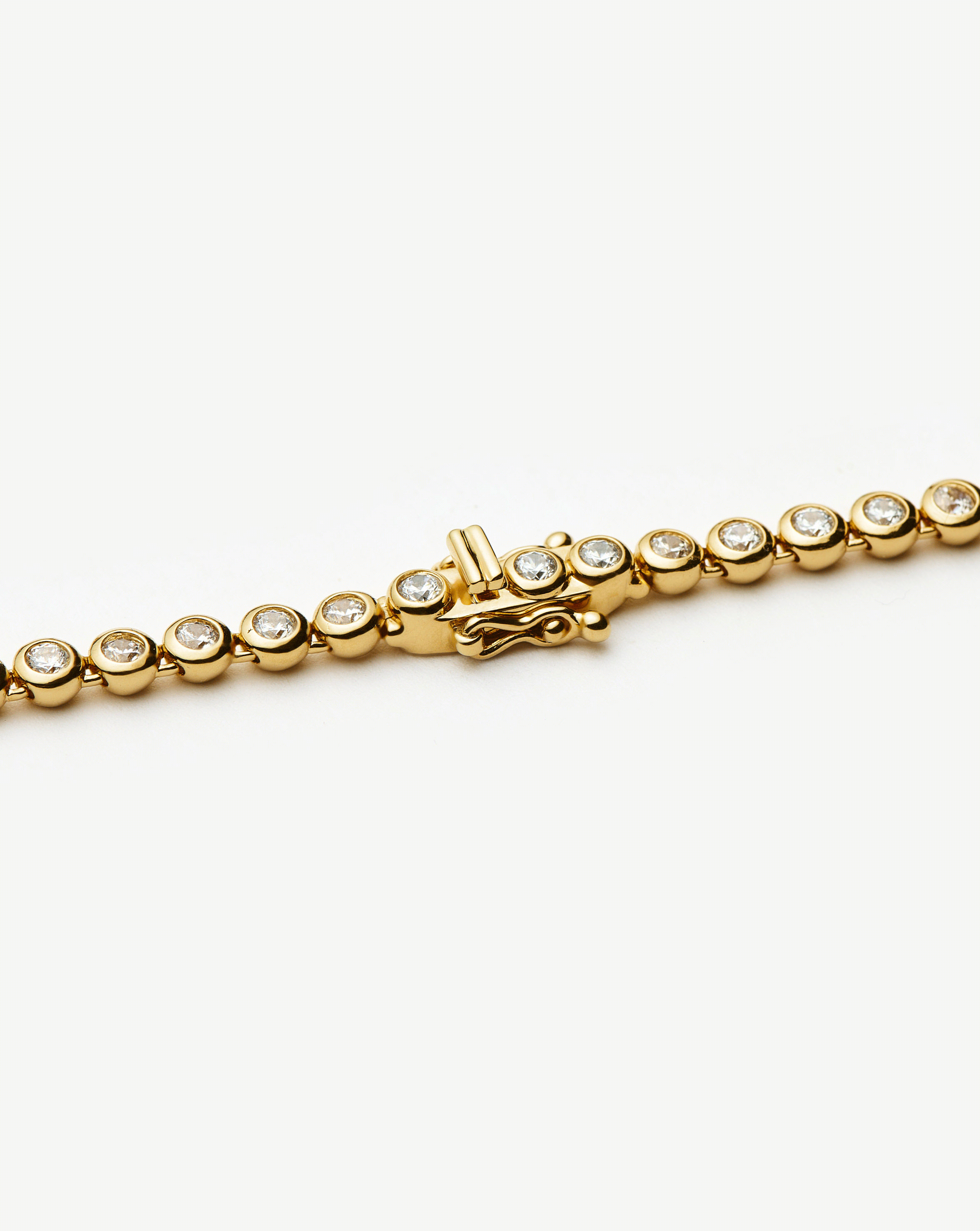 Solid Gold Diamond Tennis Bracelet | 14k Solid Gold Lab Grown Diamonds Bracelets Missoma 