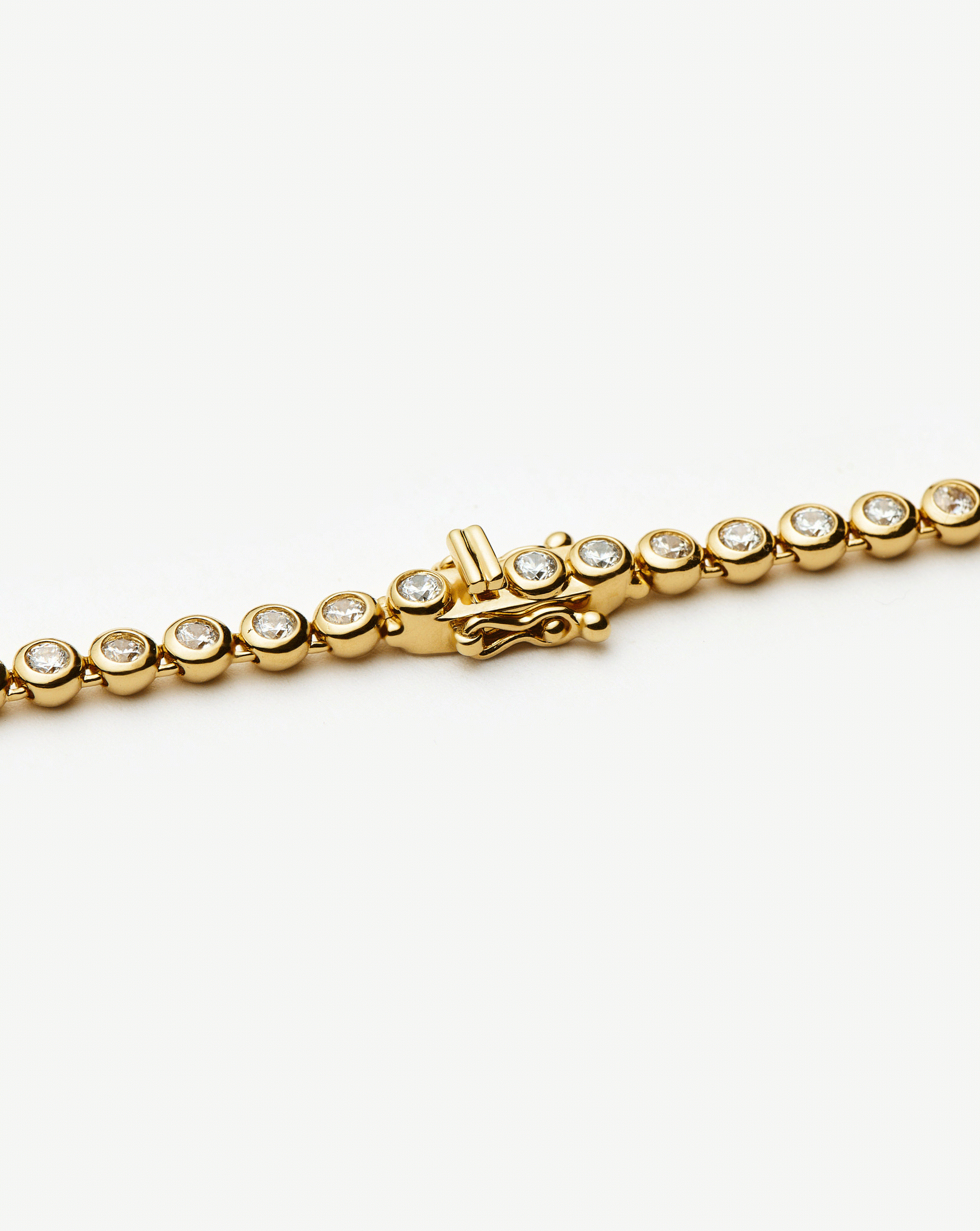Solid Gold Diamond Tennis Bracelet | 14k Solid Gold Lab Grown Diamonds Bracelets Missoma 
