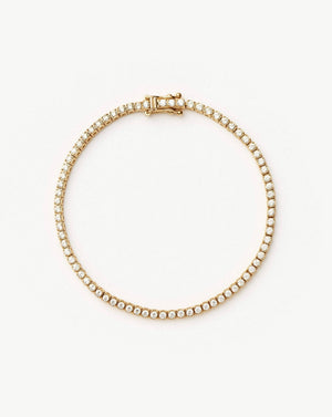 Solid Gold Diamond Tennis Bracelet | 14k Solid Gold Lab Grown Diamonds Bracelets Missoma 