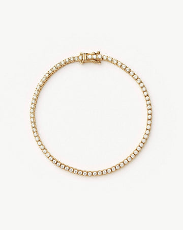 Solid Gold Diamond Tennis Bracelet | 14k Solid Gold Lab Grown Diamonds Bracelets Missoma 