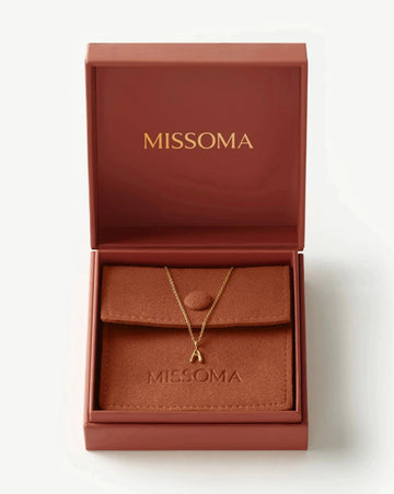 Solid Gold Initial Mini Pendant Necklace - A | 14k Solid Gold Necklaces Missoma 