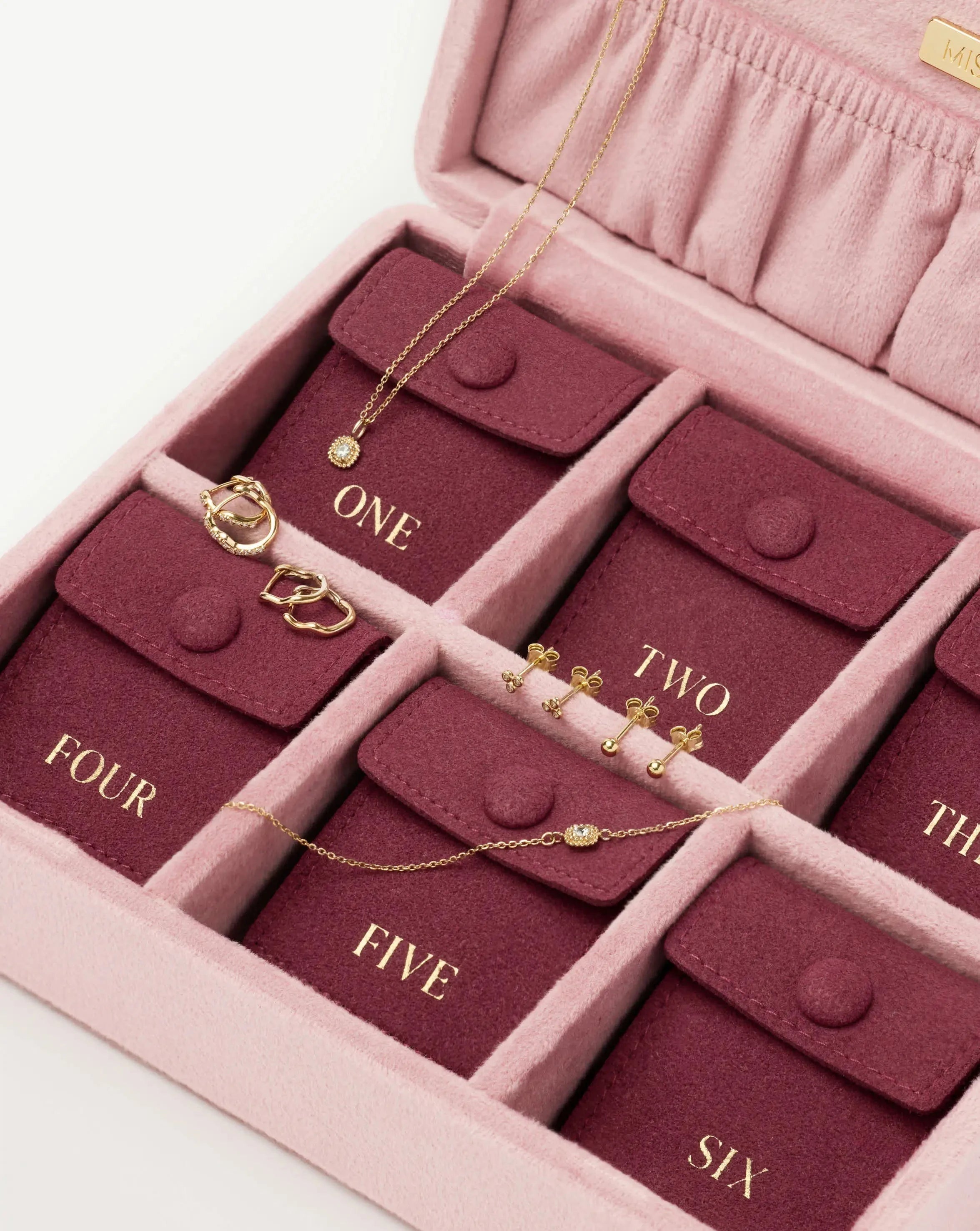 Solid Gold Jewelry Advent Calendar | 9k Solid Yellow Gold Advent Calendar Missoma 
