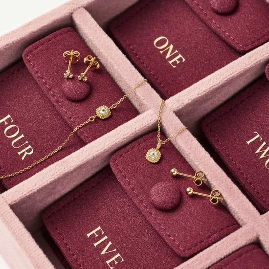 Solid Gold Jewelry Advent Calendar | 9k Solid Yellow Gold Advent Calendar Missoma 