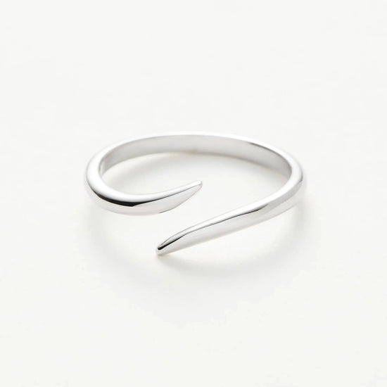 Solid Gold Open Claw Ring | 9k White Gold Rings Missoma 