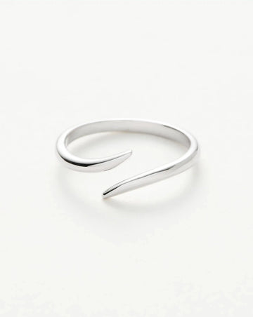 Solid Gold Open Claw Ring | 9k White Gold Rings Missoma 