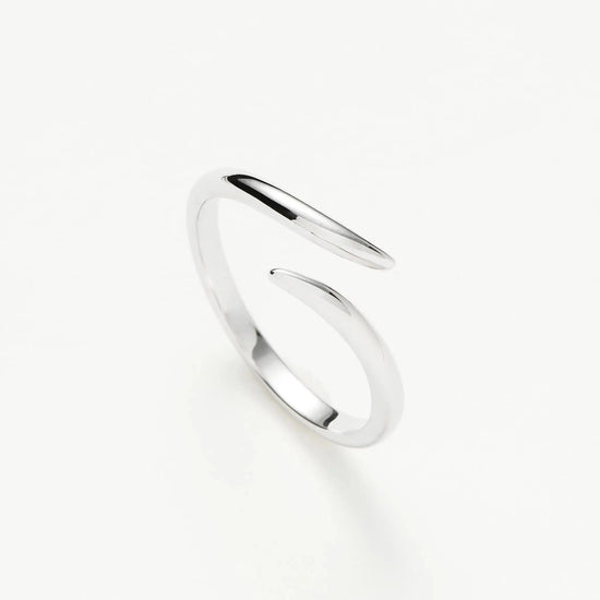 Solid Gold Open Claw Ring | 9k White Gold Rings Missoma 
