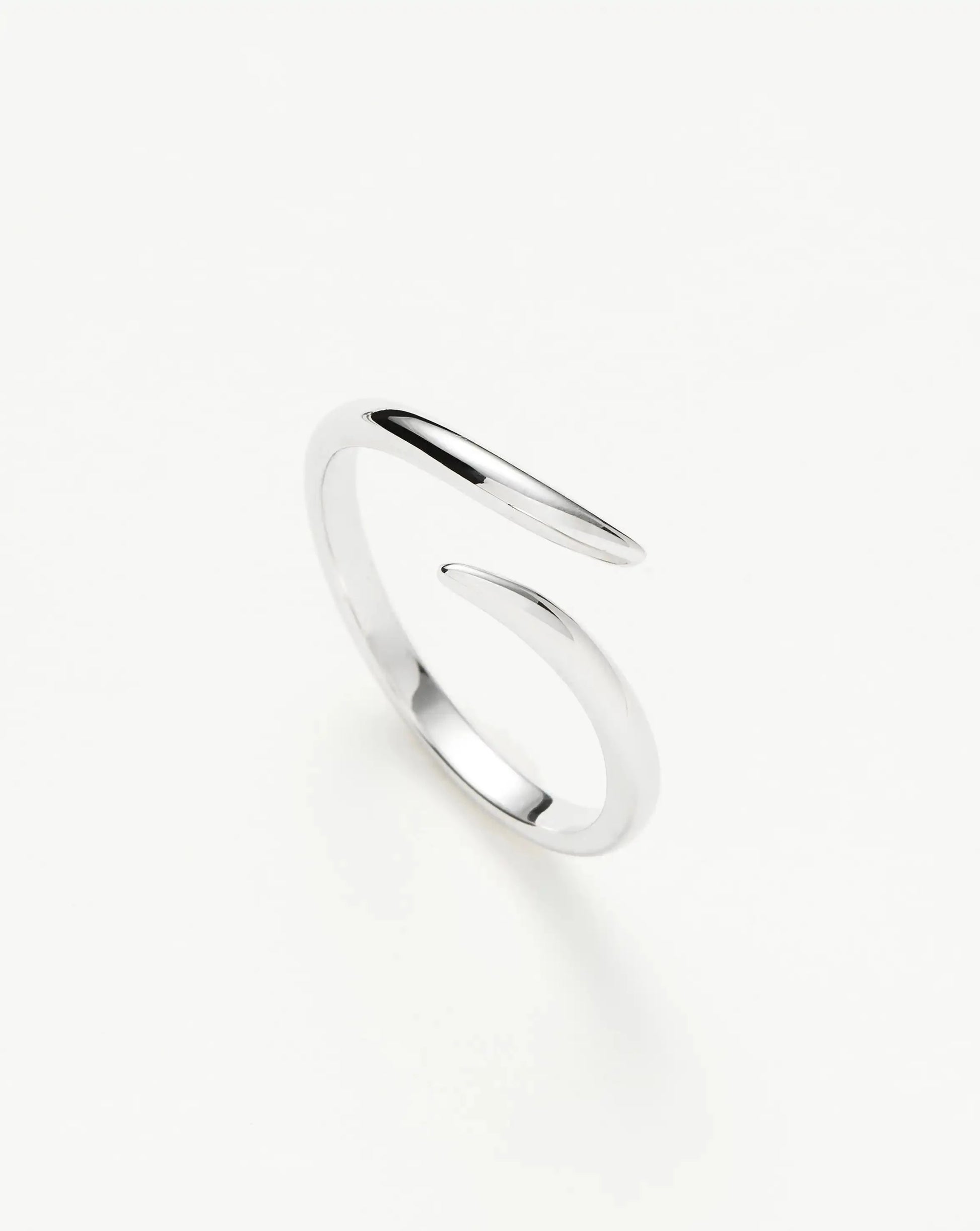 Solid Gold Open Claw Ring | 9k White Gold Rings Missoma 