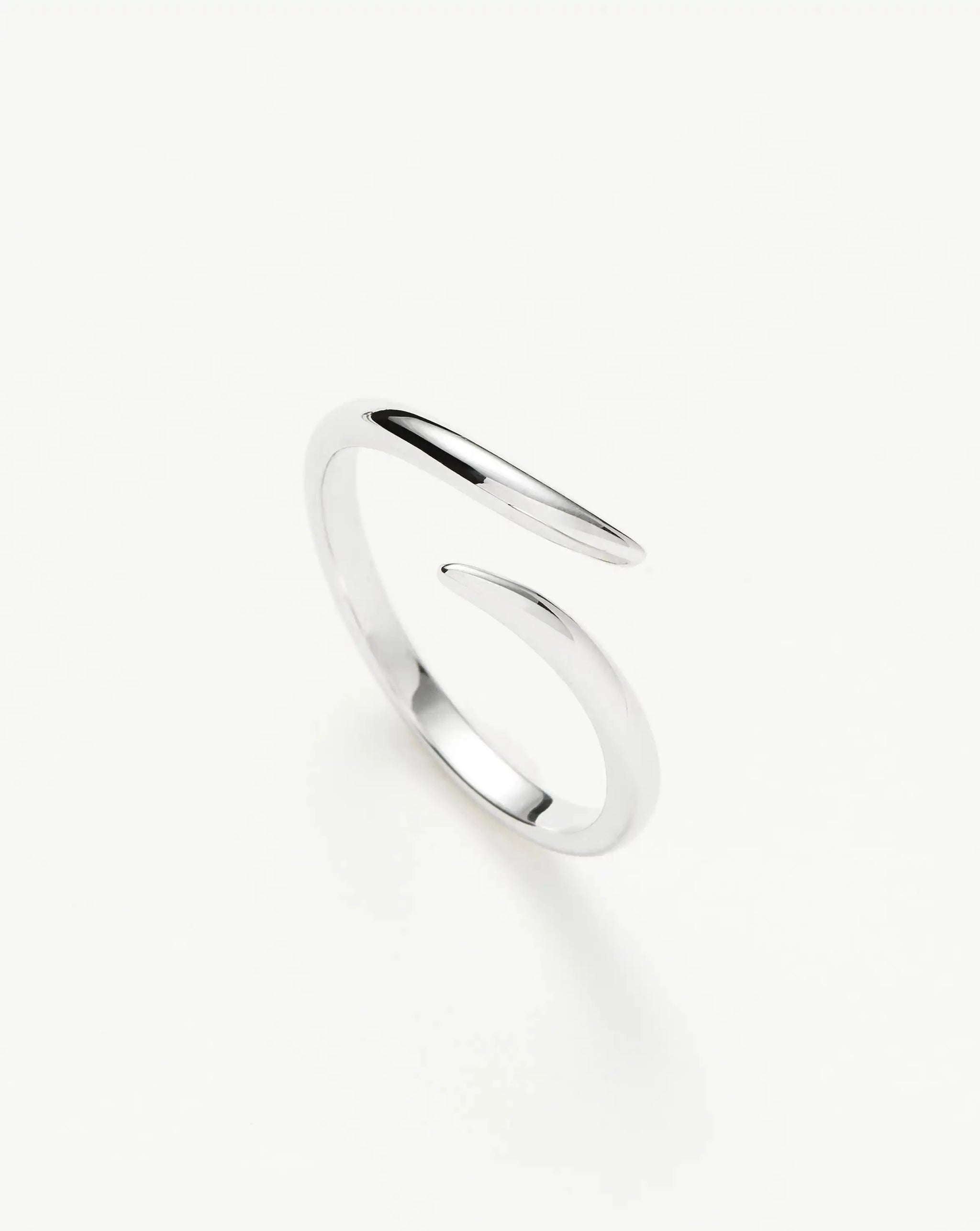 Solid Gold Open Claw Ring | 9k White Gold Rings Missoma 
