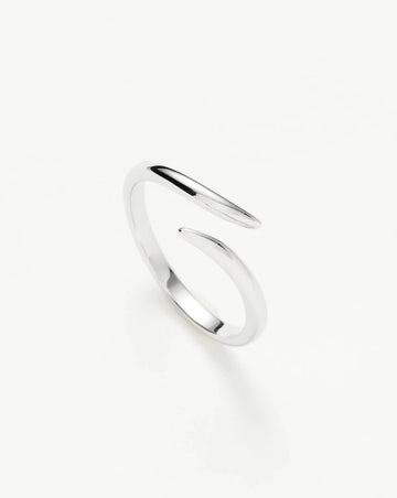 Solid Gold Open Claw Ring | 9k White Gold Rings Missoma 
