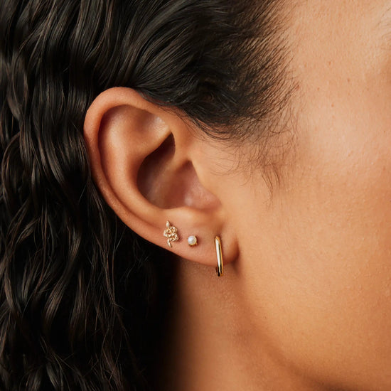 Solid Gold Pearl Stud Earrings | 14k Solid Gold/Pearl Earrings Missoma 