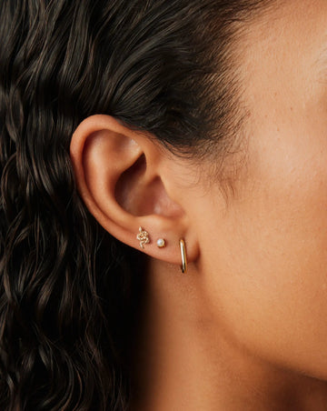 Solid Gold Pearl Stud Earrings | 14k Solid Gold/Pearl Earrings Missoma 