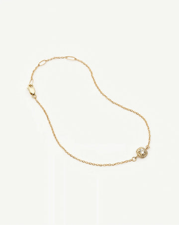 Solid Gold Sapphire Baya Bracelet | 9k Solid Yellow Gold/Lab Grown White Sapphire Bracelets Missoma 