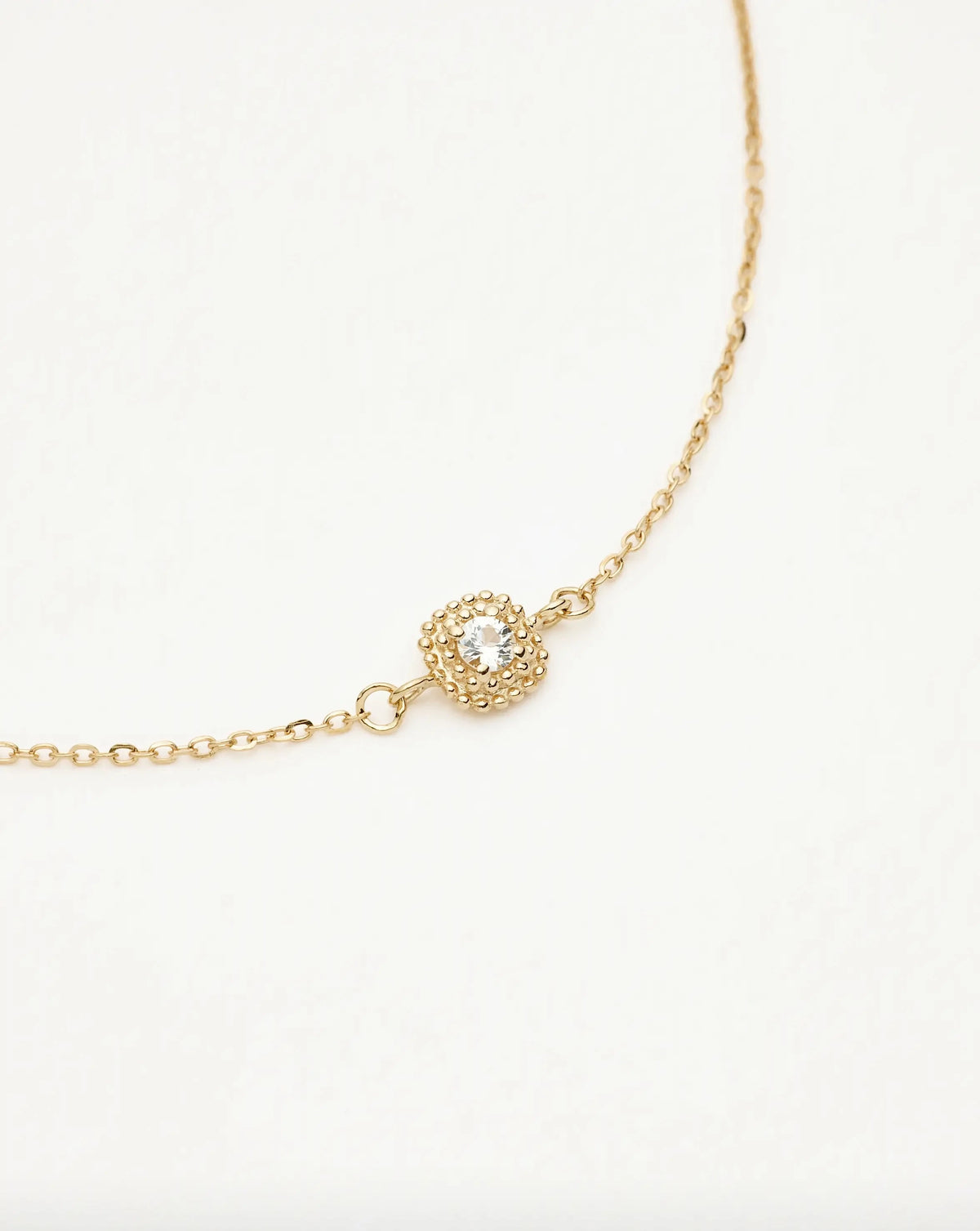 Solid Gold Sapphire Baya Bracelet | 9k Solid Yellow Gold/Lab Grown White Sapphire Bracelets Missoma 