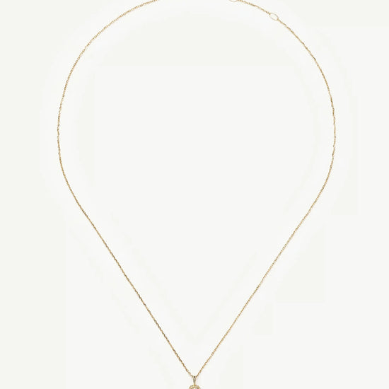 Solid Gold Sapphire Baya Pendant Necklace | 9k Solid Yellow Gold/Lab Grown White Sapphire Necklaces Missoma 