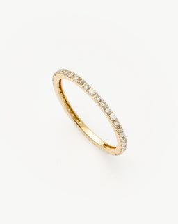 Fine Slim Eternity Ring - 14ct Solid Gold