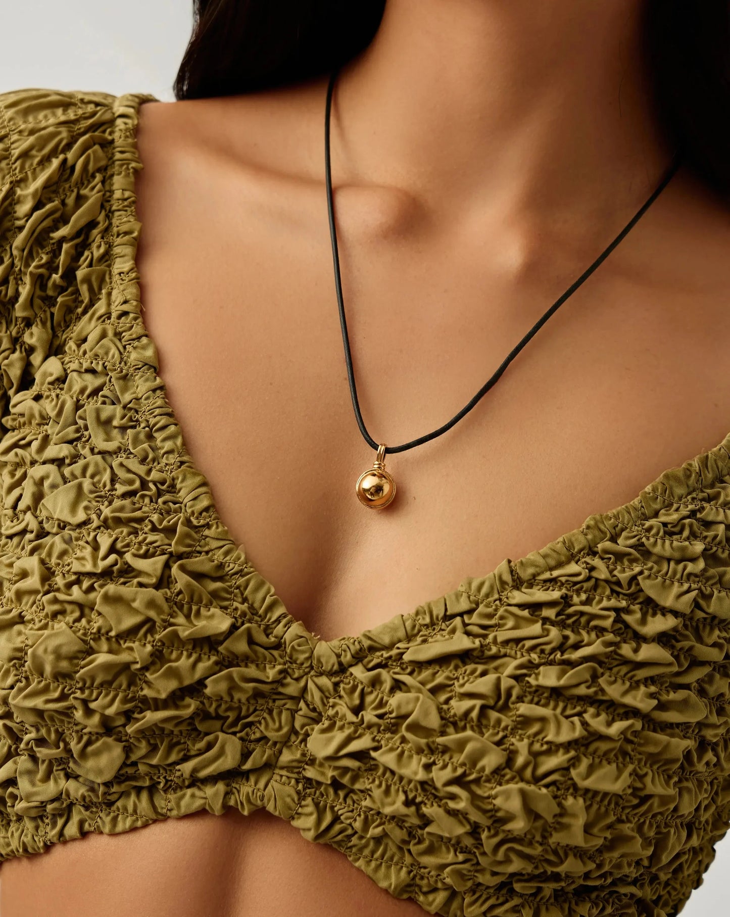 Sphere Pendant Cord Necklace | 18k Gold Plated Necklaces Missoma 