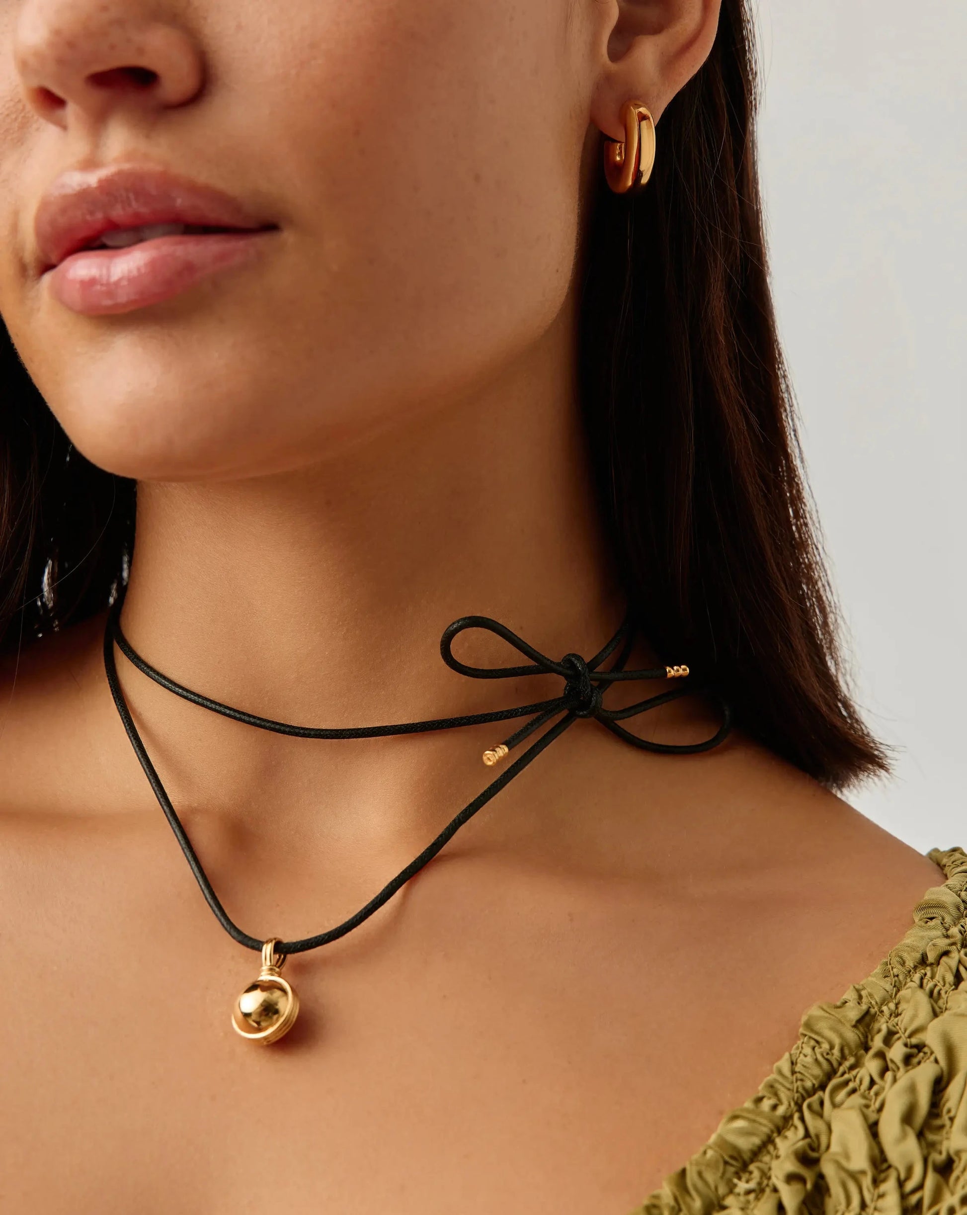 Sphere Pendant Cord Necklace | 18k Gold Plated Necklaces Missoma 