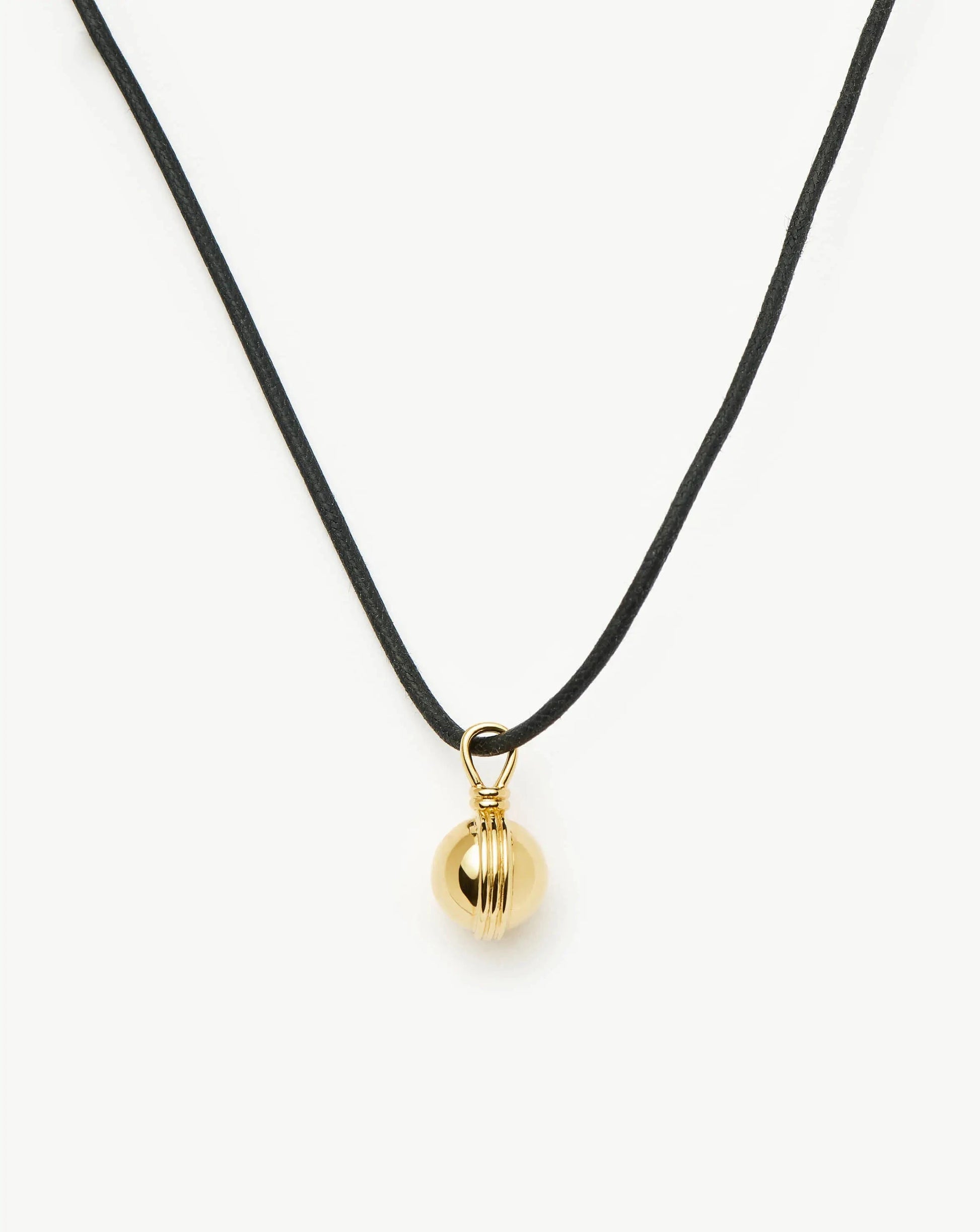 Sphere Pendant Cord Necklace | 18k Gold Plated Necklaces Missoma 