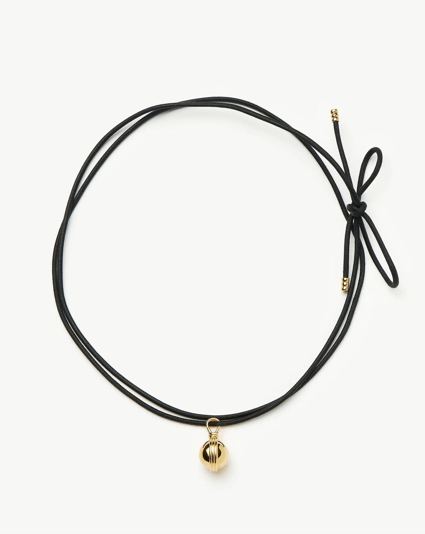 Sphere Pendant Cord Necklace | 18k Gold Plated Necklaces Missoma 