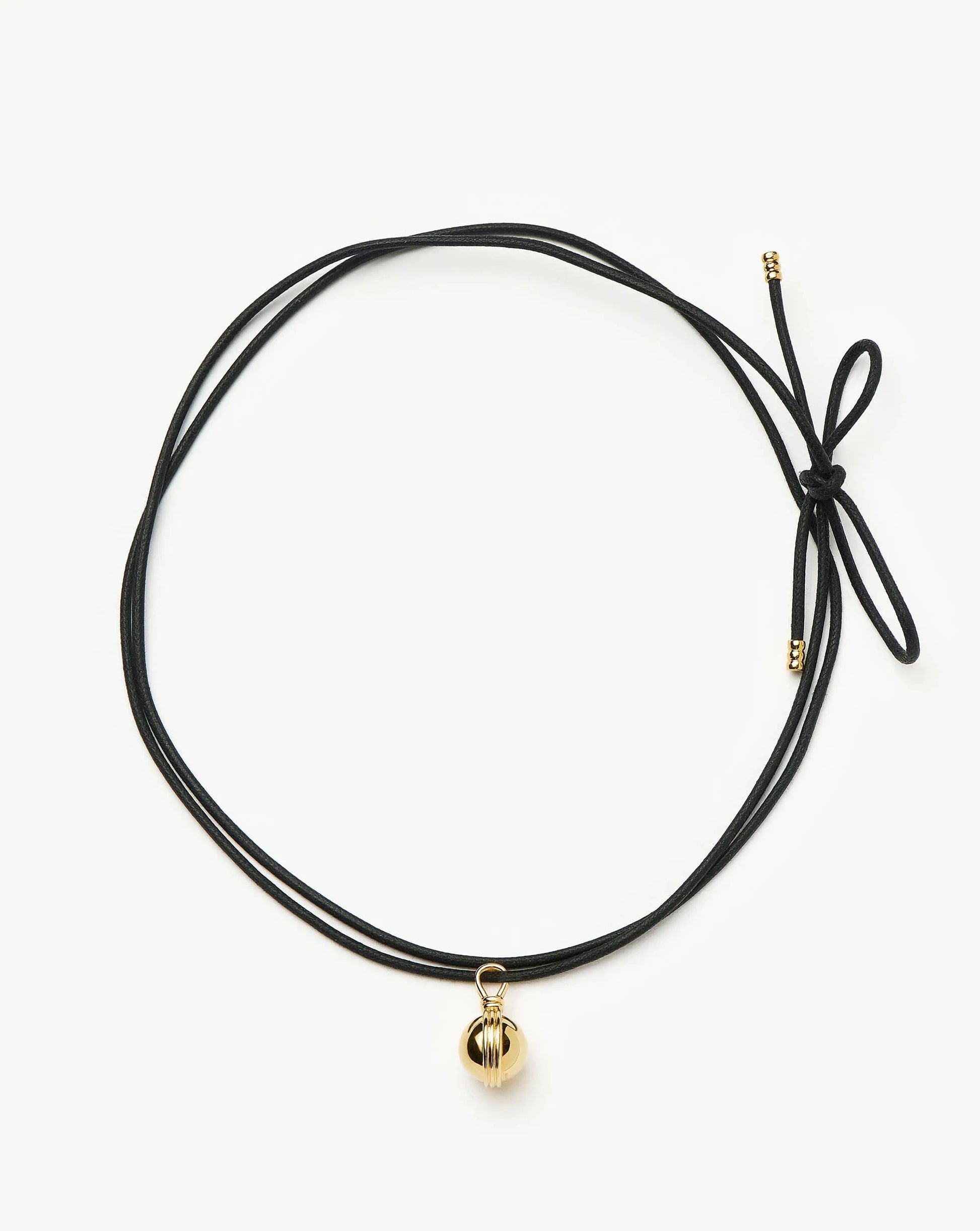 Sphere Pendant Cord Necklace | 18k Gold Plated Necklaces Missoma 