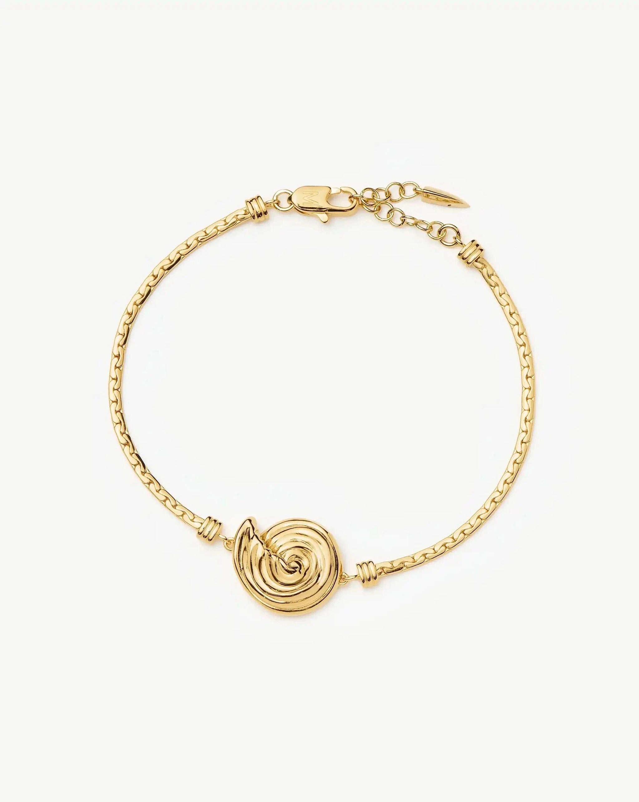 Spiral Cobra Chain Bracelet | 18k Gold Plated Bracelets Missoma 