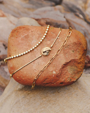 Spiral Cobra Chain Bracelet | 18k Gold Plated Bracelets Missoma 