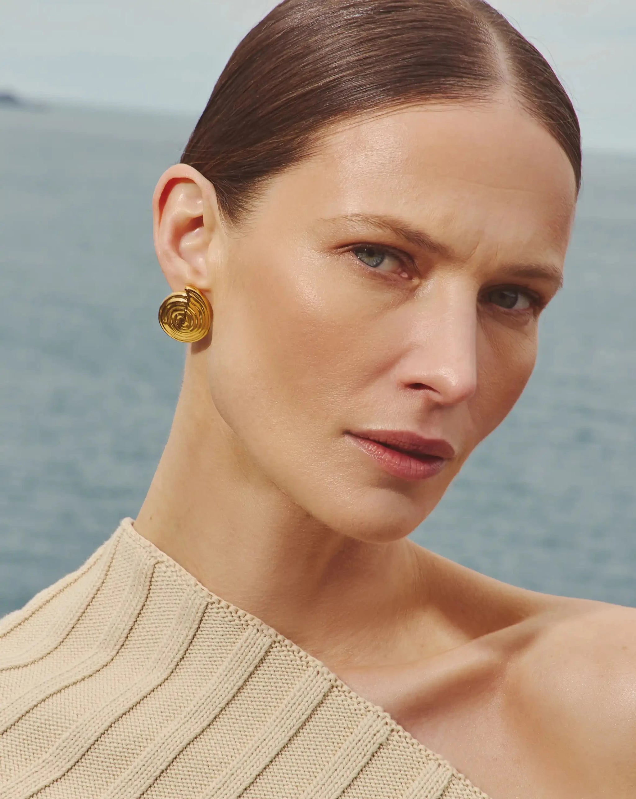 Spiral Detachable Pearl Drop Earrings | 18k Gold Plated Earrings Missoma 