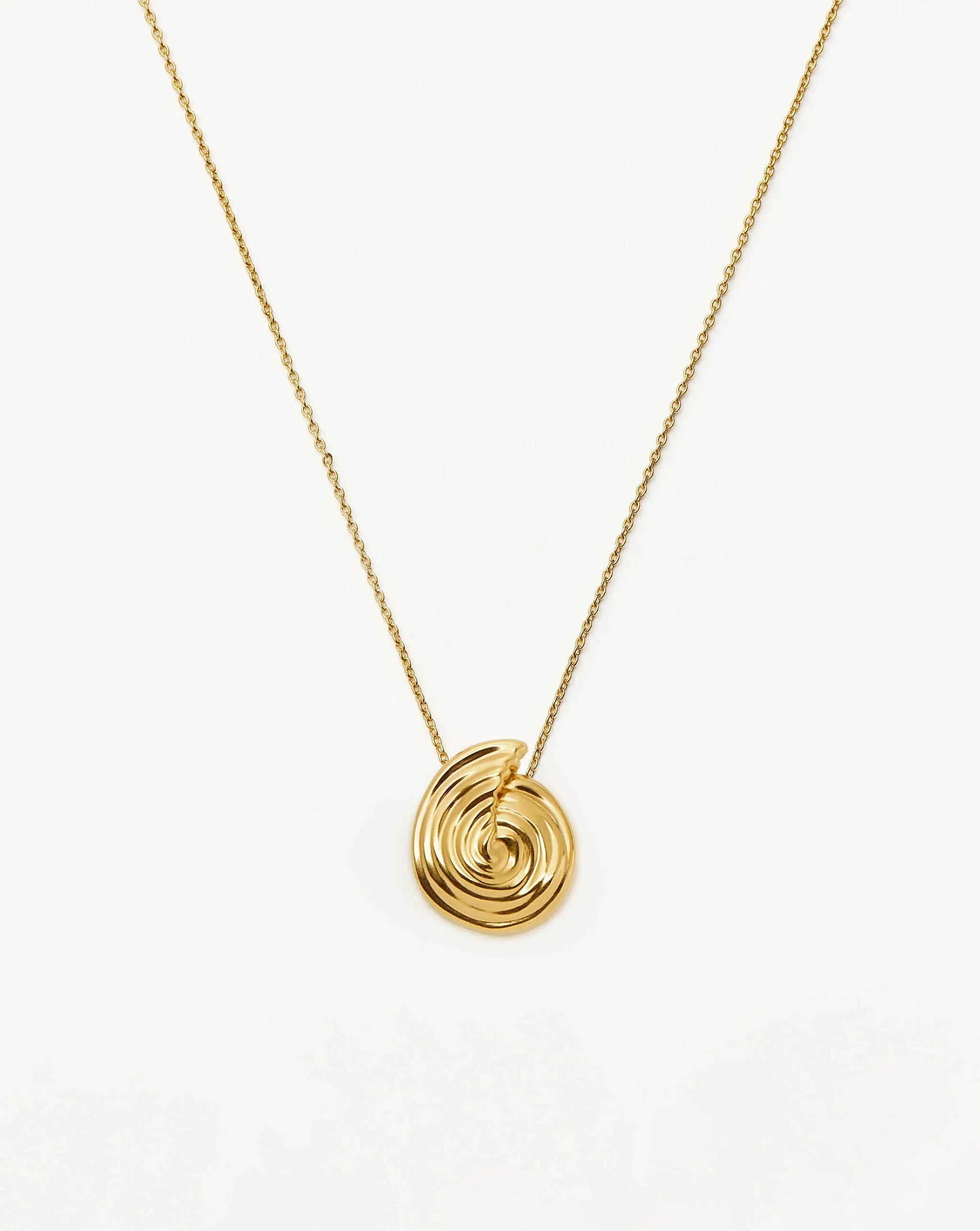 Spiral Large Pendant Necklace | 18k Gold Plated Necklaces Missoma 