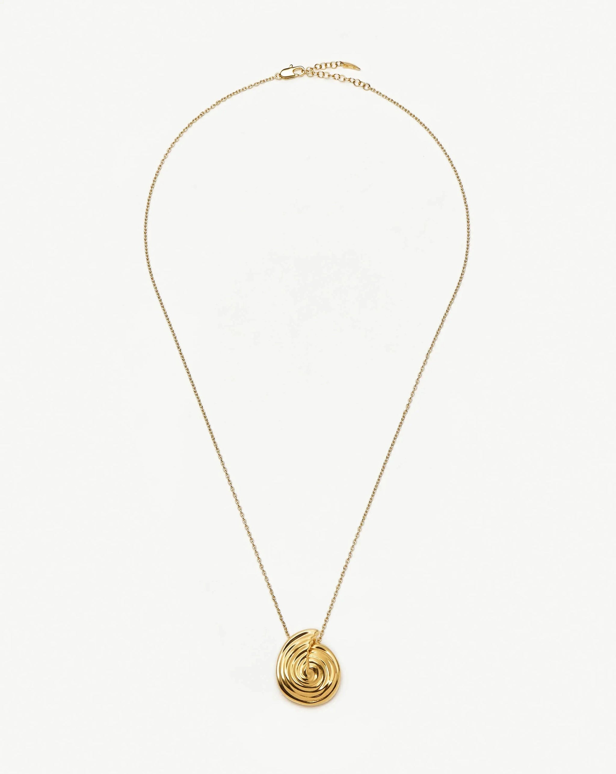 Spiral Large Pendant Necklace | 18k Gold Plated Necklaces Missoma 