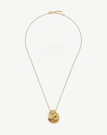 Spiral Large Pendant Necklace | 18k Gold Plated Necklaces Missoma 