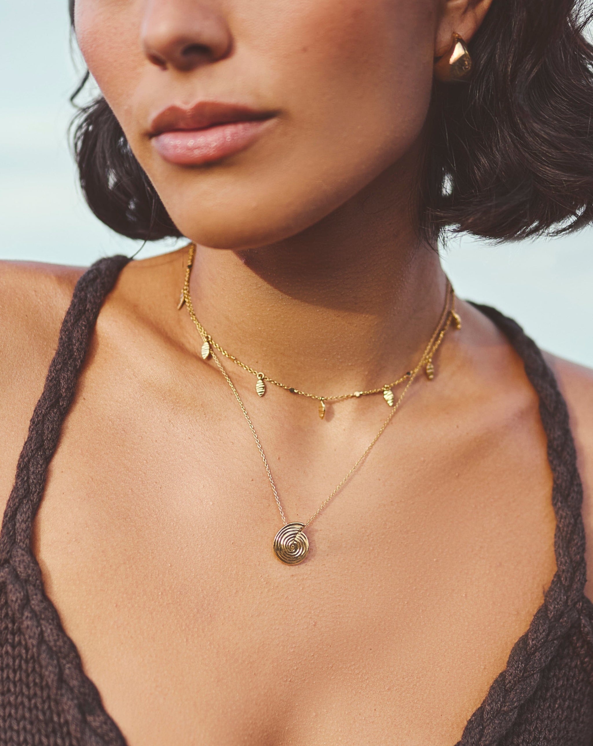 Spiral Mini Pendant Necklace | 18k Gold Plated Necklaces Missoma 