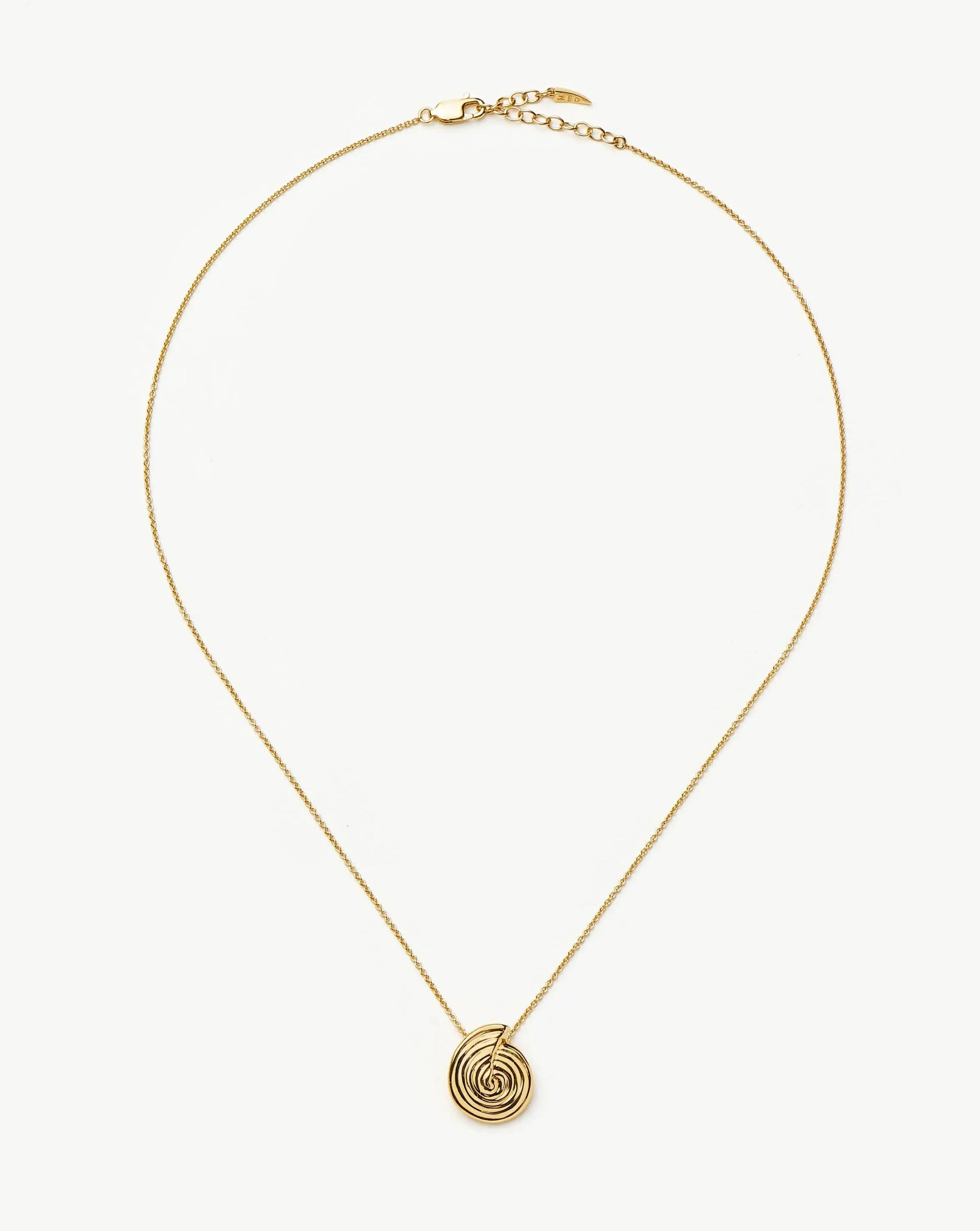 Spiral Mini Pendant Necklace | 18k Gold Plated Necklaces Missoma 