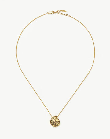 Spiral Mini Pendant Necklace | 18k Gold Plated Necklaces Missoma 