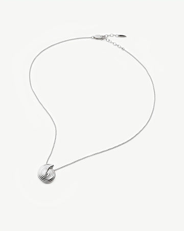 Spiral Mini Pendant Necklace | Silver Plated Necklaces Missoma 