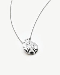 Spiral Mini Pendant Necklace | Silver Plated Necklaces Missoma 
