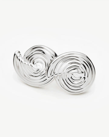 Spiral Small Stud Earrings | Silver Plated Earrings Missoma 