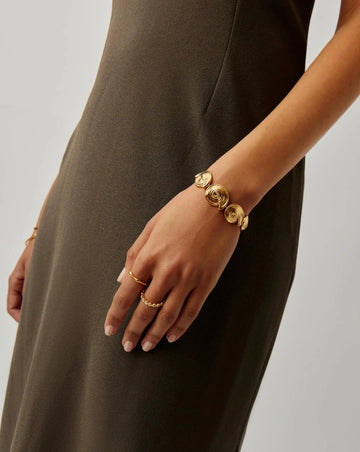Spiral Statement Chain Bracelet | 18k Gold Plated Bracelets Missoma 