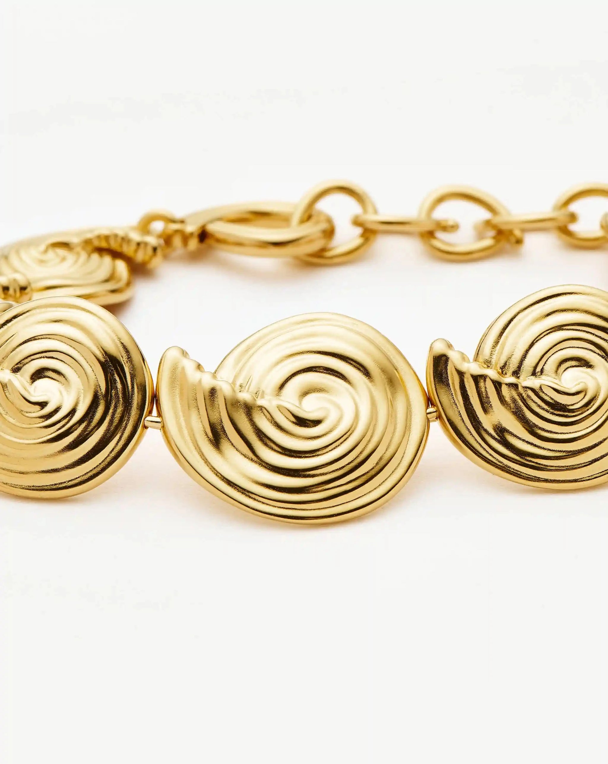Spiral Statement Chain Bracelet | 18k Gold Plated Bracelets Missoma 