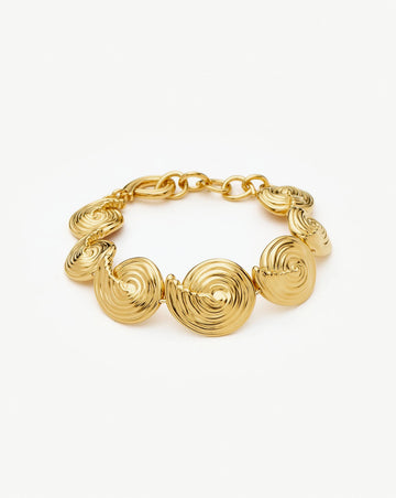 Spiral Statement Chain Bracelet | 18k Gold Plated Bracelets Missoma 