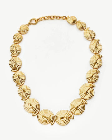 Spiral Statement Chain Necklace | 18k Gold Plated Necklaces Missoma 