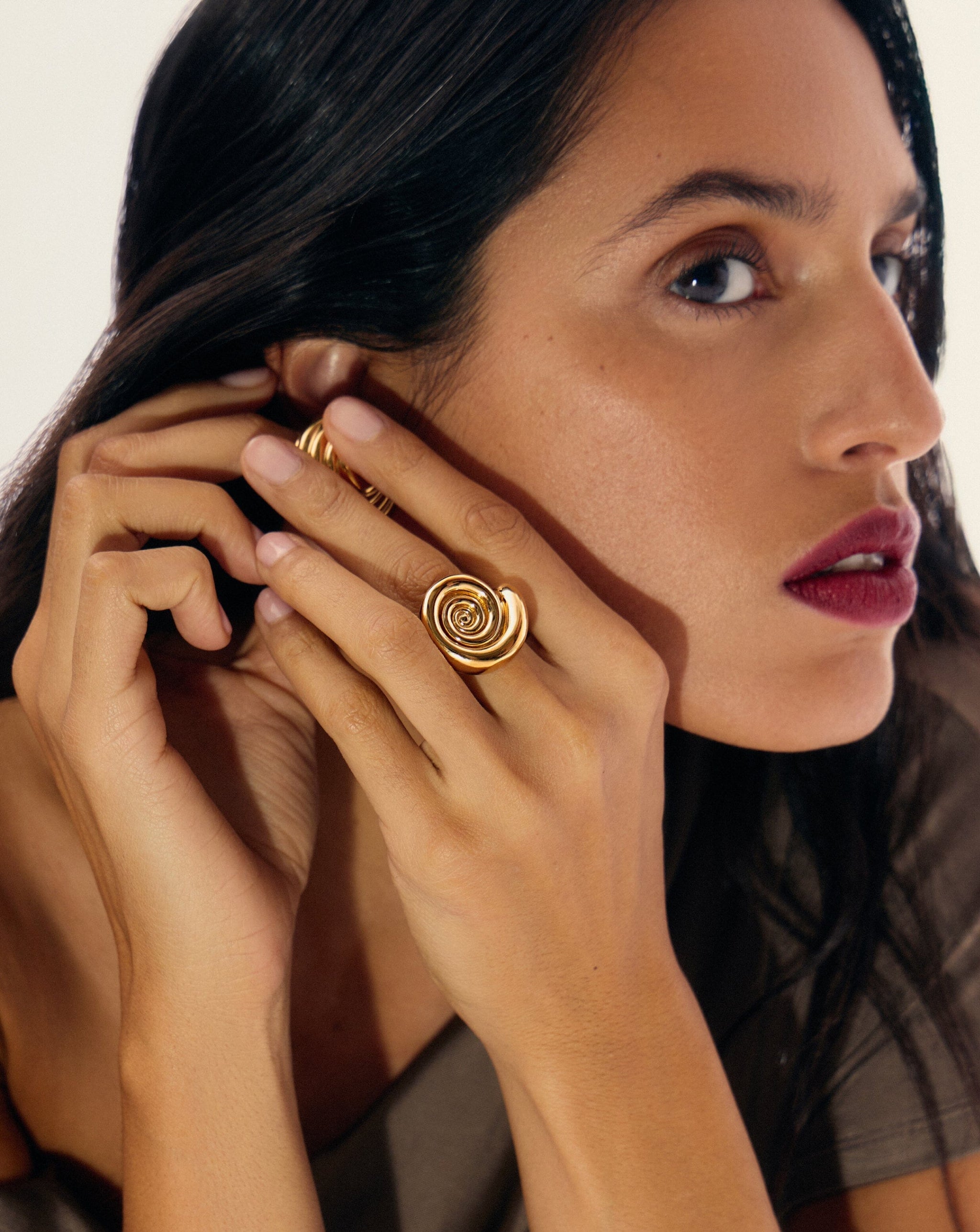 Spiral Statement Ring | 18k Gold Plated Rings Missoma 